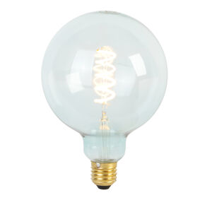 E27 dimbare LED spiraal filament lamp G125 blauw 4W 180 lm 1800K