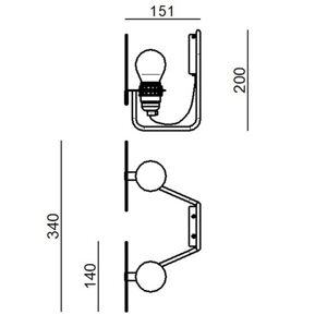 Stilnovo Stilnovo Bugia LED nástěnné světlo, 2 zdroje bílá