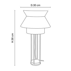 MARKET SET MARKET SET Singapour DBL stolní lampa růžová