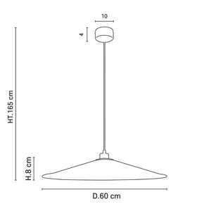 MARKET SET MARKET SET Sonia Laudet závěsné světlo Ø60cm khaki