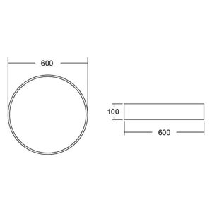 BRUMBERG BRUMBERG Biro Circle, Ø 60 cm, DALI stmívatelný, bílý, 4 000 K