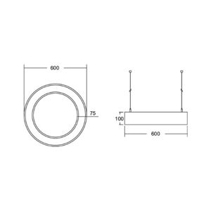 BRUMBERG BRUMBERG Biro Circle Ring10 direct Ø 60cm Casambi silver 830