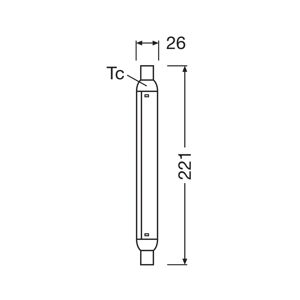 OSRAM LED žárovka OSRAM S15, S19, 22,1 cm, 4 W, 2 700 K