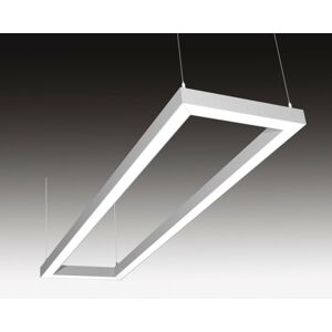 SEC Stropní nebo závěsné LED svítidlo s přímým osvětlením WEGA-FRAME2-DA-DIM-DALI, 32 W, eloxovaný AL, 607 x 330 x 50 mm, 3000 K, 4260 lm 322-B-101-01-00-SP