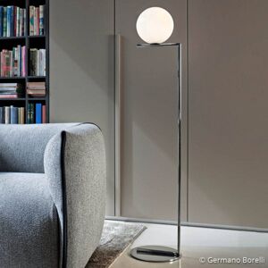 FLOS FLOS IC F2 stojací lampa chrom Ø 30 cm