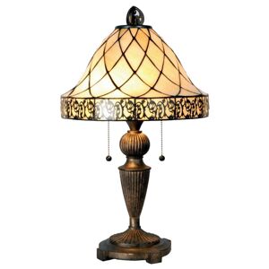 Clayre&Eef Stolní lampa Diamond v Tiffany stylu 62 cm