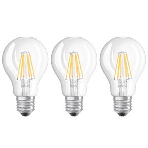 OSRAM Žárovka LED E27 6W, teplá bílá, sada 3ks