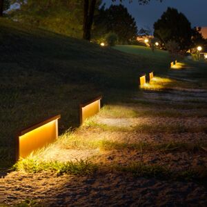 OleV OLEV Step Line LED soklové světlo rezavě hnědá