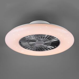 Reality Leuchten LED stropní ventilátor Visby, Ø 60cm