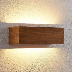 Lindby Lindby Benicio dřevěné LED nástěnné světlo, 37 cm