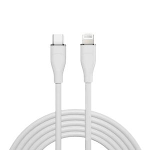 Solight USB-C/Lightning kabel, USB-C konektor - Lightning konektor, silikon, 2m SSC1902-S