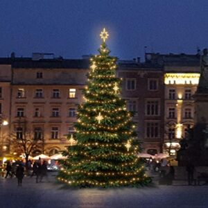 DecoLED LED světelná sada na stromy vysoké 6-8m, teplá bílá s dekory EFD15WS2