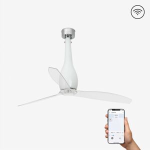 FARO ETERFAN M, bílá/transparentní, stropní ventilátor s DC motorem SMART