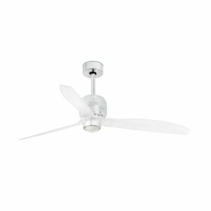 FARO DECO FAN M LED, chrom, stropní LED ventilátor s DC motorem SMART