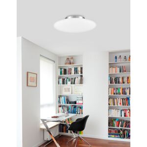 Nova Luce Elegantní stropní svítidlo Pressione v kombinaci chromu a opálového skla - 3 x 60 W, pr. 420 mm NV 620441