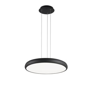 Nova Luce Decentní závěsné LED svítidlo Gap v bílé a černé barvě - pr. 510 x 70 x 1130 mm, černá NV 8100988