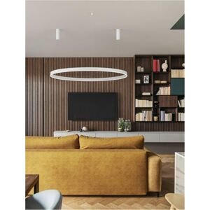 NOVA LUCE závěsné svítidlo MOTIF LED hliník a akryl bílá 80W 2700K-6000K 220-240V,CCT a stmívatelné, IP20 9530221