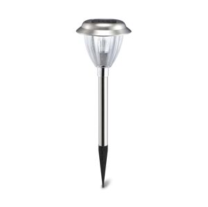 B.V.  - LED Solární lampa LED/0,08W/2V 40,4 cm 3000K IP44 chrom