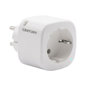 CENTURY Zástrčka-Zásuvka SMART 16A-220-240V-IP20 ovládaná SMARTPHONEM přes WIFI nebo hlasem. Možnost zapnutí nebo vypnutí spotřebičů. Tuya WiFi