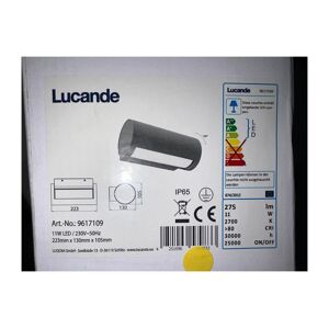 Lucande Lucande - LED Venkovní nástěnné svítidlo BOHDAN LED/11W/230V IP65