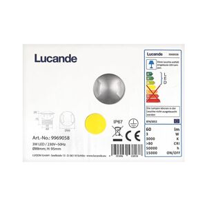 Lucande Lucande - LED Venkovní zápustné svítidlo HELENE LED/3W/230V IP67