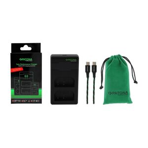 PATONA PATONA - Rychlonabíječka Dual Pana DMW-BLF19 + kabel USB-C 0,6m